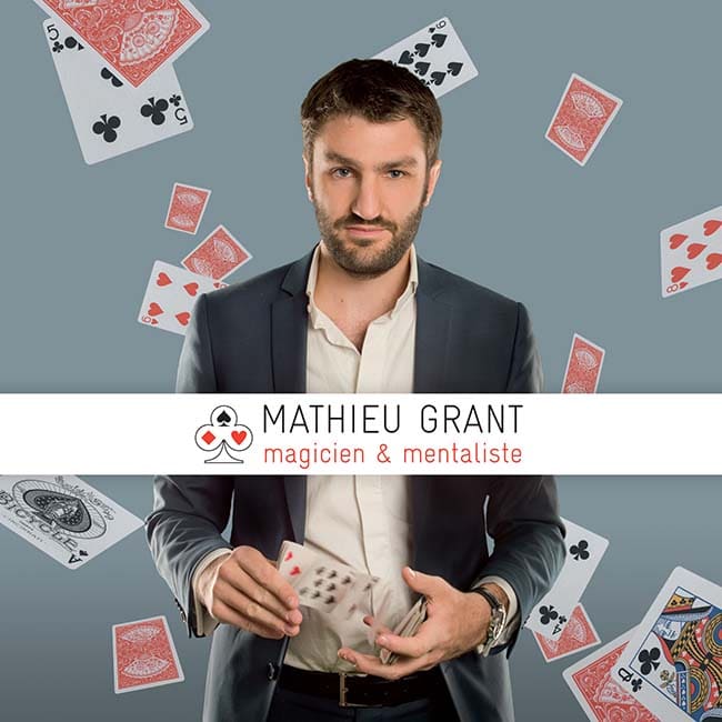 Photo de mathieu grant le Magicien Professionnel mentaliste a Lyon Genève Paris